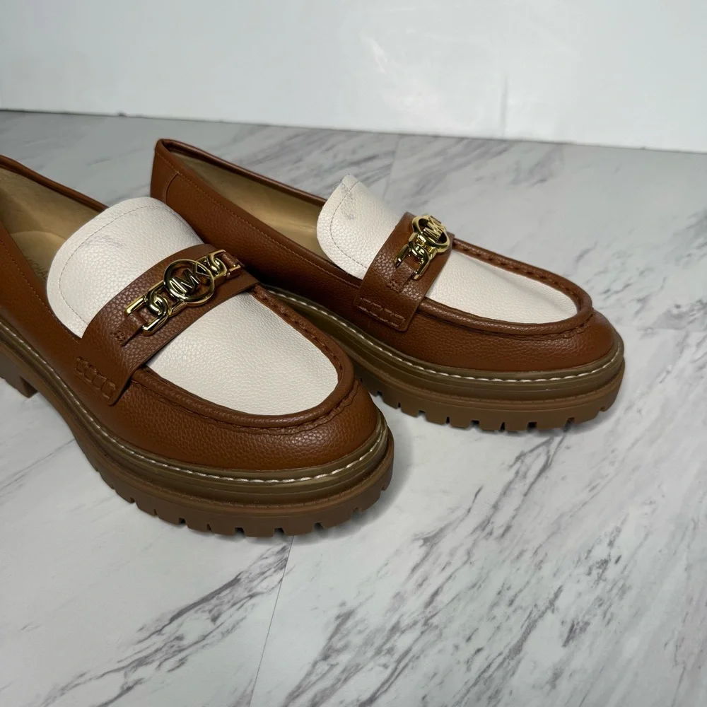 Michael Kors Brown Lug Sole Chunky Loafer 9M - Picture 11 of 16
